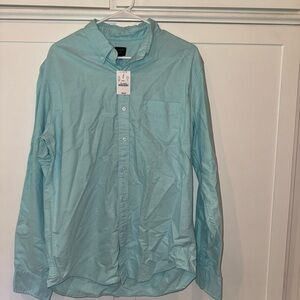 NWT J. Crew Blue Casual Button Down Shirt